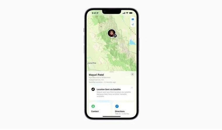 三乡镇苹果14维修分享iPhone14系列中 FindMy功能通过卫星分享位置方法教程 