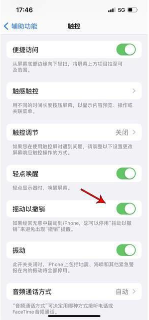 三乡镇苹果手机维修分享iPhone手机如何设置摇一摇删除文字 